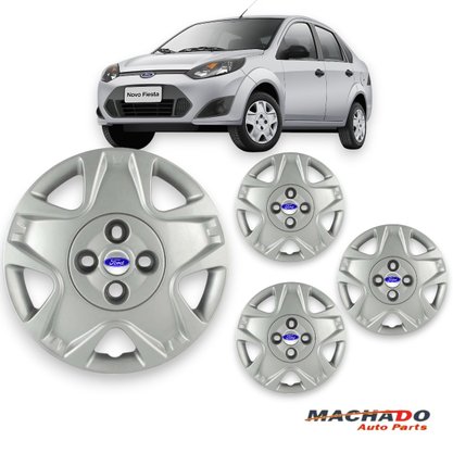Jogo Calota Aro 14 Fiesta Hach Sedan 2011 2012 Cubo Baixo 