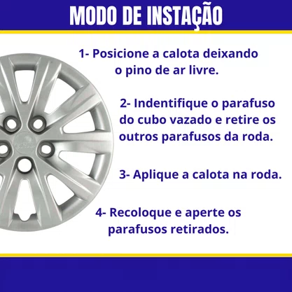 Jogo Calota Aro 14 Fox Polo 2011 Até 2015