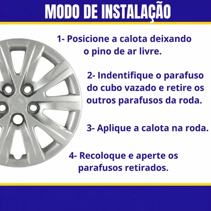 Jogo Calota Aro 14 Fox Polo 2011 Até 2015