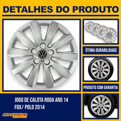 Jogo Calota Aro 14 Fox Polo 2014