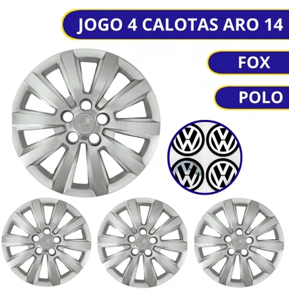 Jogo Calota Aro 14 Fox Polo 2014