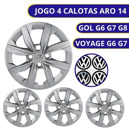 Jogo Calota Aro 14 Gol G6 G7 G8 2014 Até 2021 Cubo Alto 