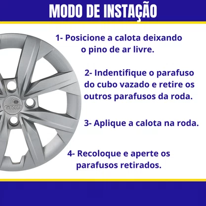 Jogo Calota Aro 14 Gol G6 G7 G8 2014 Até 2021 Cubo Alto 