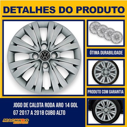 Jogo Calota Aro 14 Gol G7 2017 Até 2018