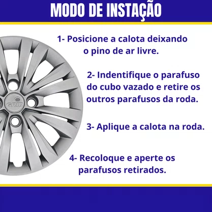 Jogo Calota Aro 14 Gol G7 2017 Até 2018