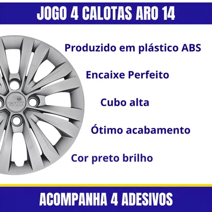 Jogo Calota Aro 14 Gol G7 2017 Até 2018