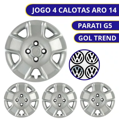 Jogo Calota Aro 14 Gol Parati G5 Trend 2007 Até 2008