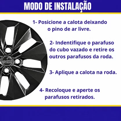 Jogo Calota Aro 14 Gol Saveiro Voyage G5 G6 2009 Até 2016