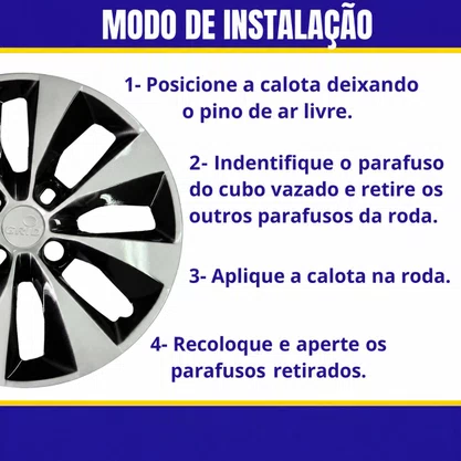 Jogo Calota Aro 14 Gol Saveiro Voyage G6 2013 até 2016