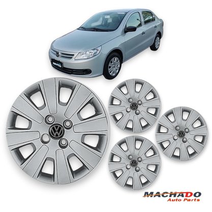 Jogo Calota Aro 14 Volkswagen Gol Voyage 2009 Até 2010