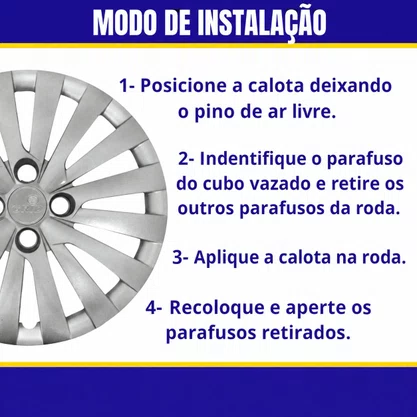 Jogo Calota Aro 14 Gol Voyage Saveiro G5 G6 2014