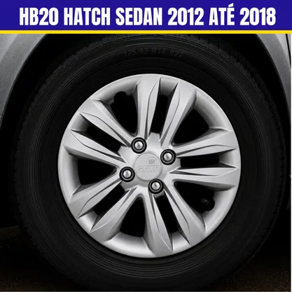 Jogo Calota Aro 14 HB20 Hatch Sedan 2012 Até 2018 