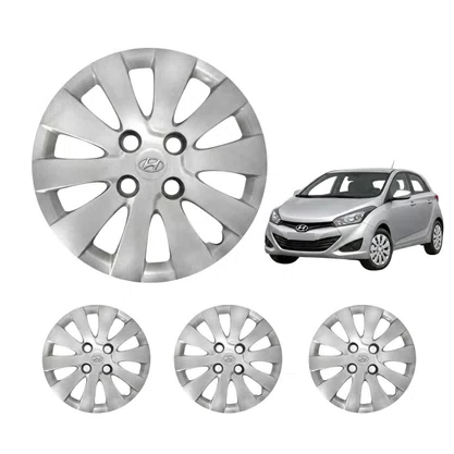 Jogo Calota Aro 14  Hyundai HB20 2012 Até 2015 