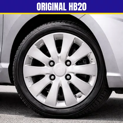 Jogo Calota Aro 14  Hyundai HB20 2012 Até 2015 