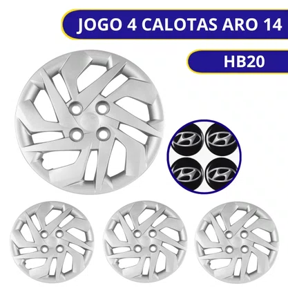Jogo Calota Aro 14 Hyundai HB20 2020
