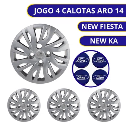 Jogo Calota Aro 14 Ka Hatch Sedan 2019 até 2020