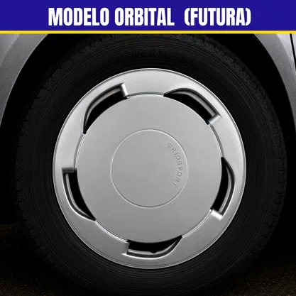 Jogo Calota Aro 14 Modelo Orbital  (Futura) Pressão