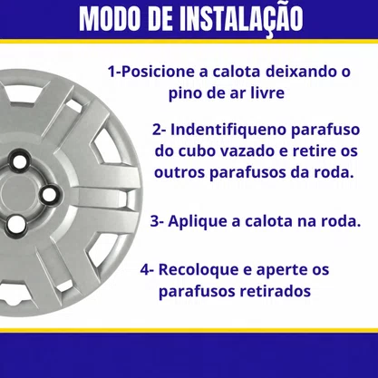 Jogo Calota Aro 14 Montana 2004 Até 2010 