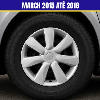 Jogo Calota aro 14 Nissan March 2015 Até 2018 Pressão