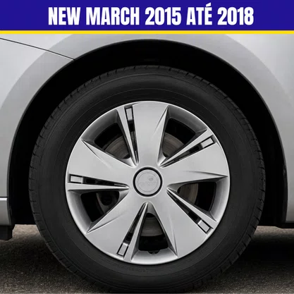 Jogo Calota Aro 14 Nissan New March 2015 Até 2018