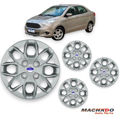 Jogo Calota Aro 14 Novo Ka Hatch Sedan 2015 Até 2018