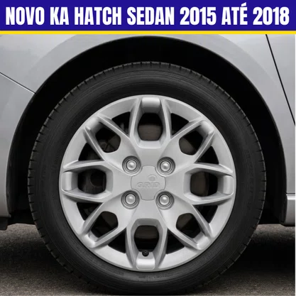 Jogo Calota Aro 14 Novo Ka Hatch Sedan 2015 Até 2018