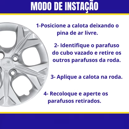 Jogo Calota Aro 14 Onix Prisma Após 2021 
