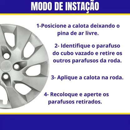 Jogo Calota Aro 14  Onix Prisma Corsa Celta 2014 Até 2016