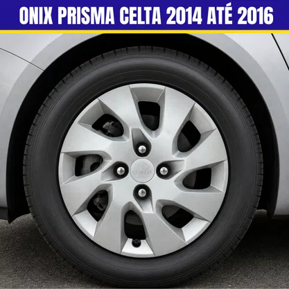 Jogo Calota Aro 14  Onix Prisma Corsa Celta 2014 Até 2016