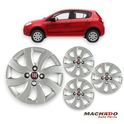 Jogo Calota Aro 14 Fiat Palio Attractive 2012 Até 2013