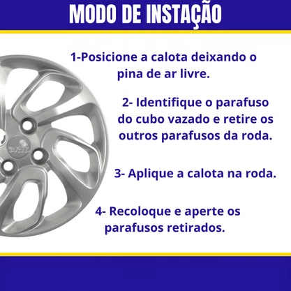 Jogo Calota Aro 14 Palio Uno Way 2015 Até 2016 Attractive