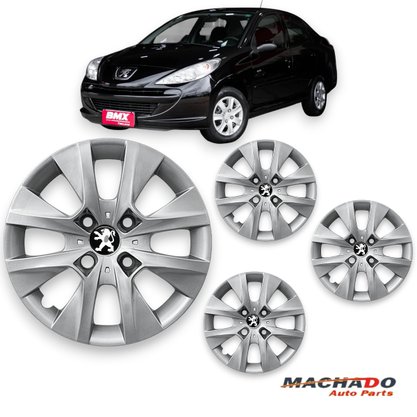 Jogo Calota Aro 14 Peugeot 206 207 208 307 2015 Ate 2016