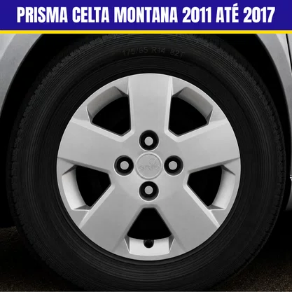 Jogo Calota Aro 14 Prisma Celta Montana 2011 Até 2017