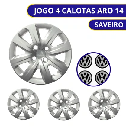 Jogo Calota Aro 14 Saveiro Gol G5 G6 2010 Até 2016