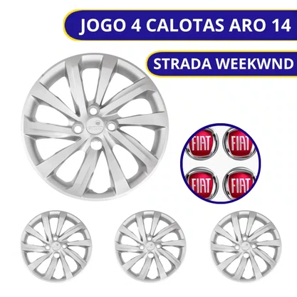 Jogo Calota Aro 14 Strada Após 2021