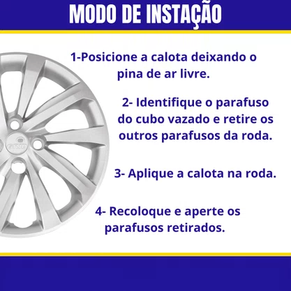 Jogo Calota Aro 14 Strada Após 2021