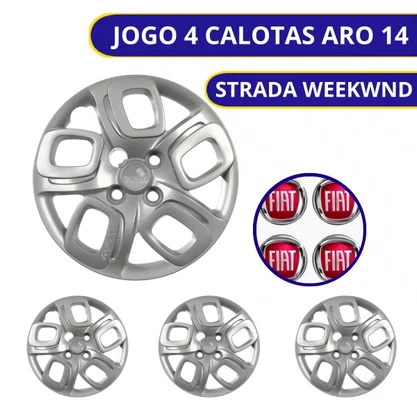 Jogo Calota Aro 14 Uno Way 2015 a 2018 