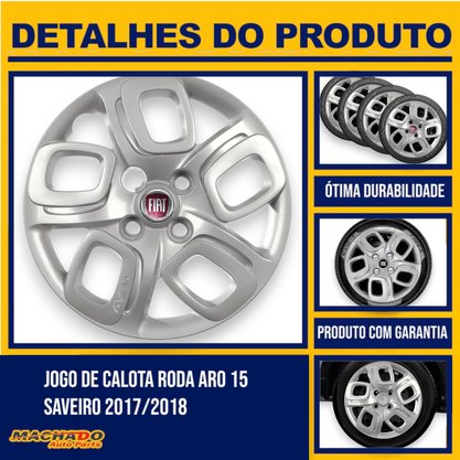 Jogo Calota Aro 14 Uno Way 2015 a 2018 