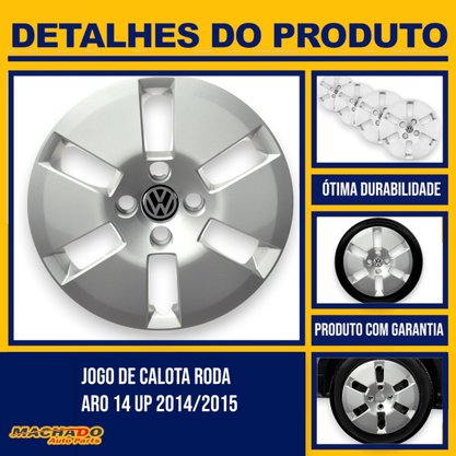 Jogo Calota Aro 14 Volkswagen UP 2014 ate 2016