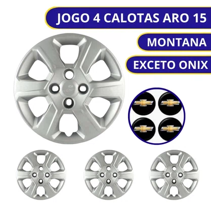 Jogo Calota Aro 15 Chevrolet Montana 2011 Até 2020