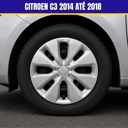 Jogo Calota Aro 15 Citroen C3 2014 Até 2018 