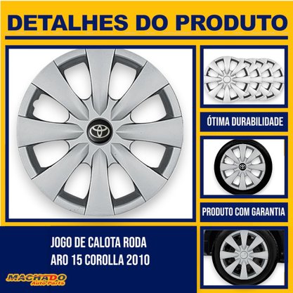 Jogo Calota Aro 15 Corolla Após 2010