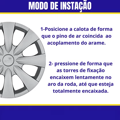Jogo Calota Aro 15 Corolla Após 2010