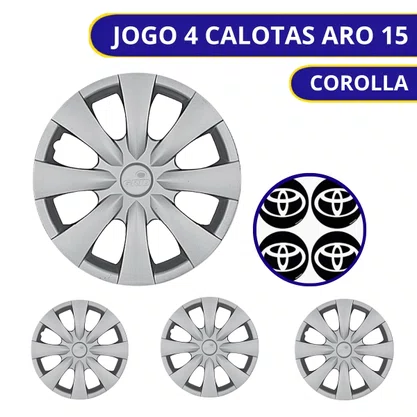 Jogo Calota Aro 15 Corolla Após 2010