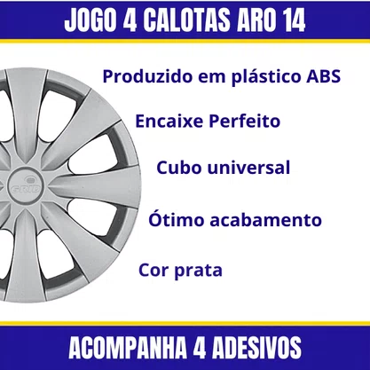 Jogo Calota Aro 15 Corolla Após 2010