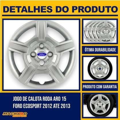 Jogo Calota Aro 15 Ford Ecosport 2012