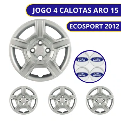 Jogo Calota Aro 15 Ford Ecosport 2012