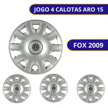 Jogo Calota Aro 15 Fox 2006 a 2009 Pressão