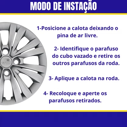Jogo Calota Aro 15 Gol G7 20017 Até 2018