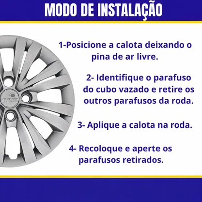 Jogo Calota Aro 15 Gol G7 20017 Até 2018